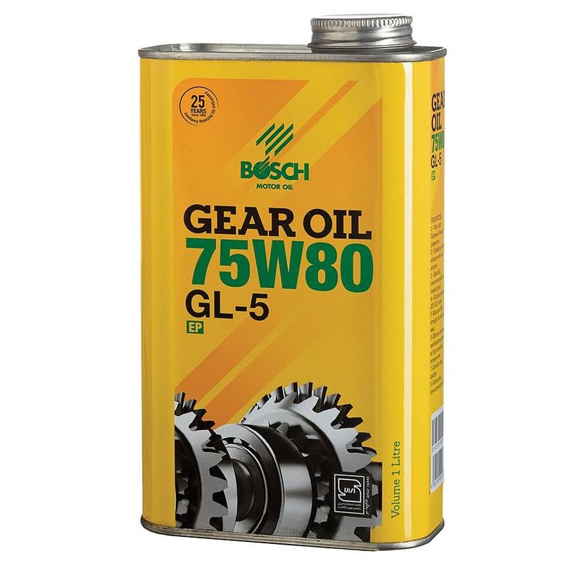 روغن گیربکس خودرو بوش مدل 75w80 gl 5 حجم ۱ لیتر