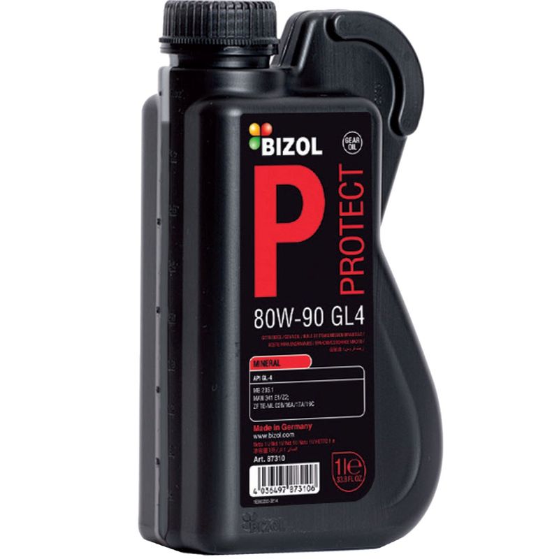 روغن گیربکس خودرو بیزول مدل protect gl4 80w 90 حجم 1 لیتر