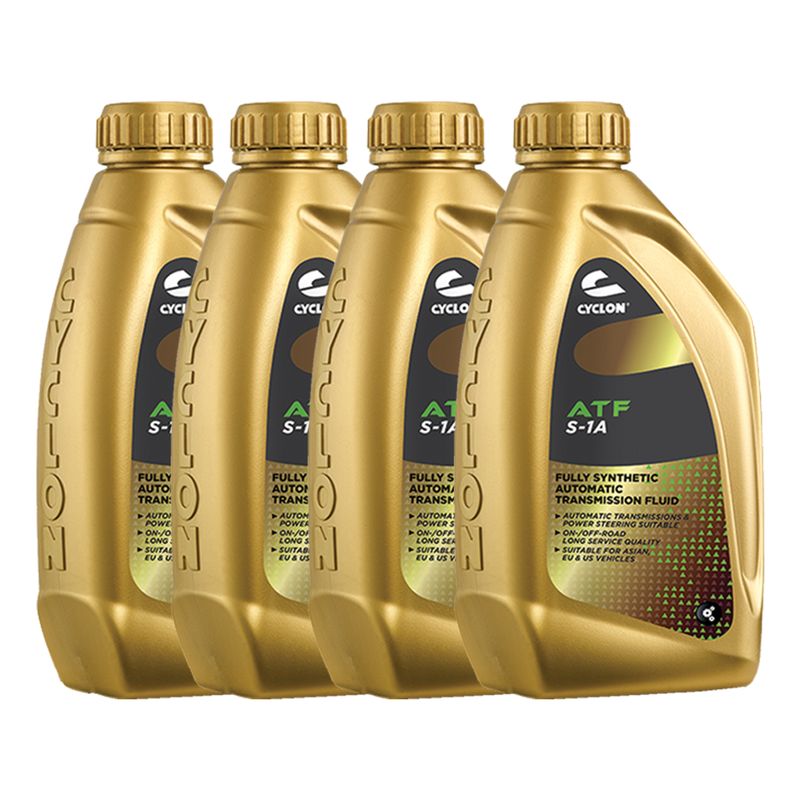 روغن گیربکس خودرو سایکلون مدل atf s 1a حجم 1 لیتر بسته 4 عددی