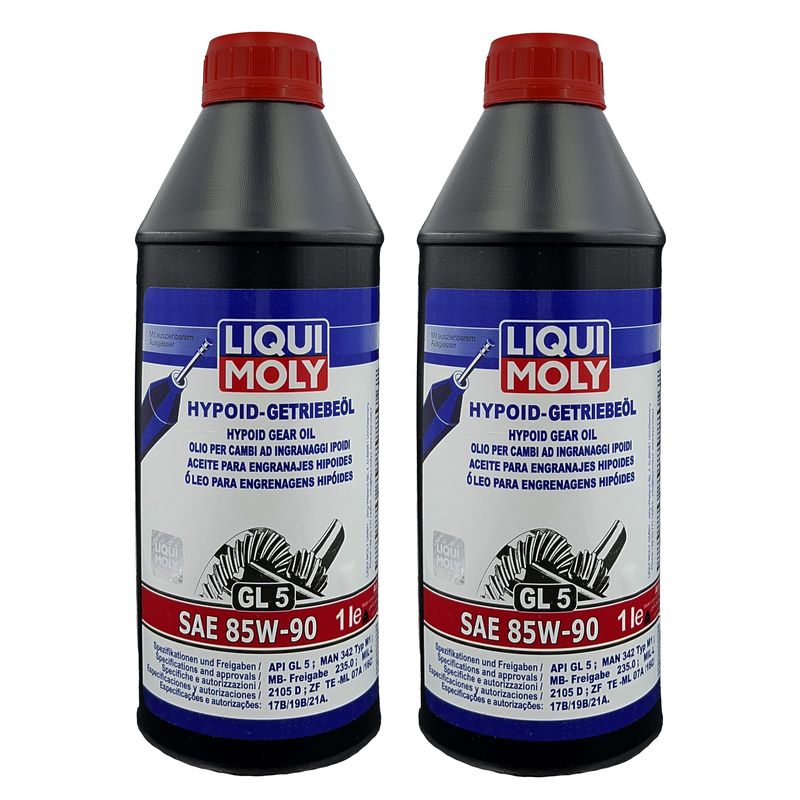 روغن گیربکس دستی لیکومولی مدل 85w 90 gl5 حجم 1 لیتر بسته 2 عددی