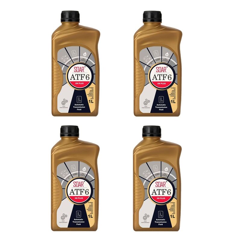 روغن گیربکس سوآر مدل atf 6 حجم 1 لیتر بسته 4 عددی