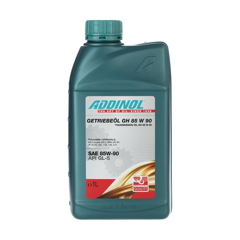 روغن گیربکس و دیفرانسیل خودرو آدینول مدل gh 85 w 90 حجم 1000 میلی لیتر