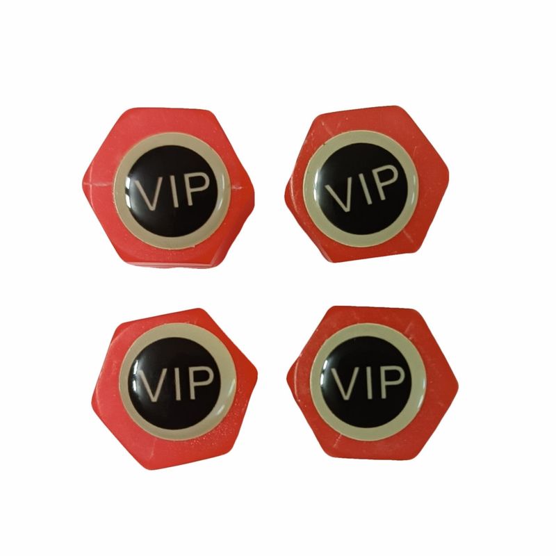 سر والف خودرو مدل شبرنگ طرح vip_red مجموعه 4 عددی