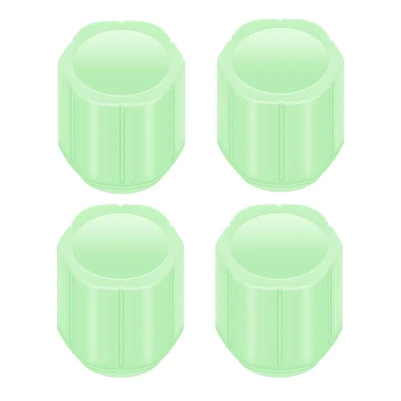 سر والف لاستیک خودرو مدل polygonal green بسته 4 عددی