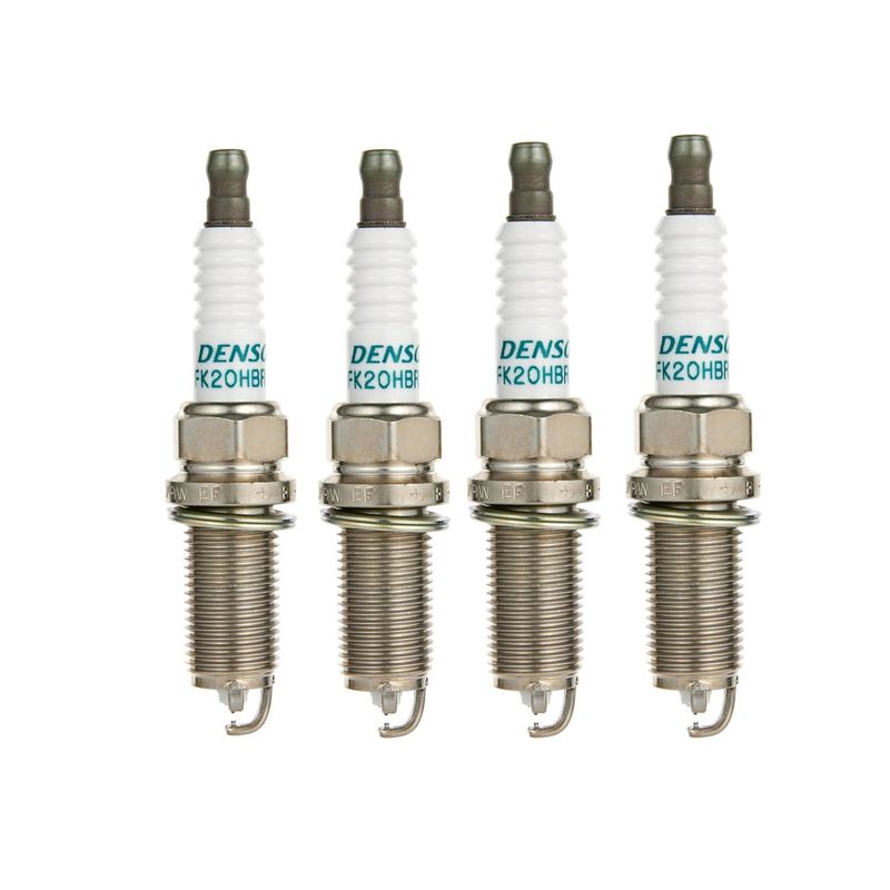 شمع خودرو دنسو مدل سه پلاتین ایریدیوم کد fk20hbr11 بسته 4 عددی