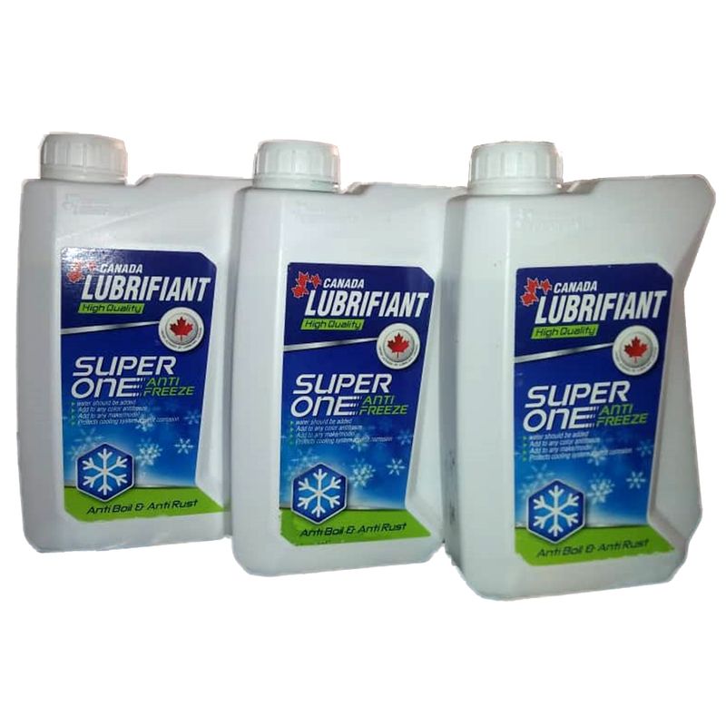 ضد یخ خودرو کانادا لوبریفنت مدل super one حجم 1 لیتر بسته 3 عددی