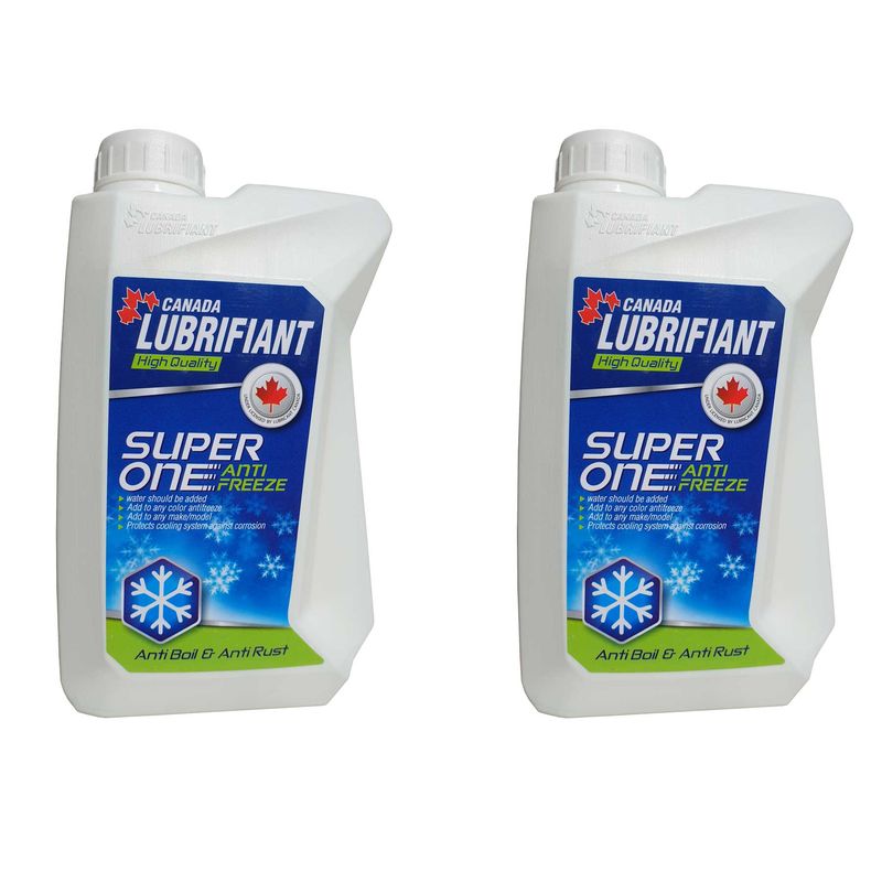 ضد یخ خودرو کانادا لوبریفنت مدل super one حجم 1000 میلی لیتر بسته 2 عددی