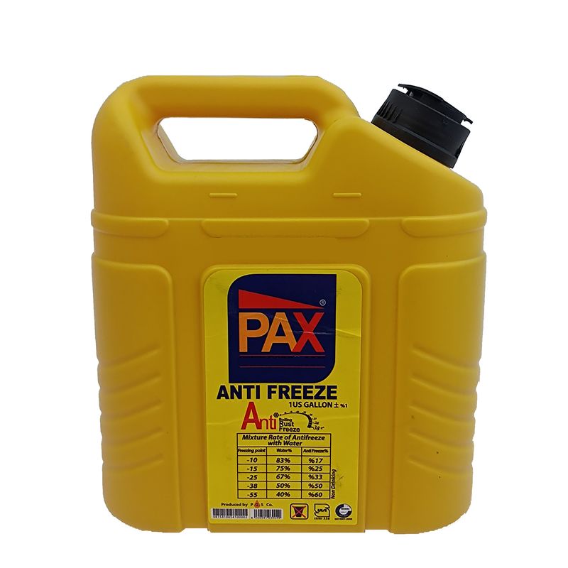 ضدیخ خودرو پاکس مدل antfreeze حجم 4 لیتر