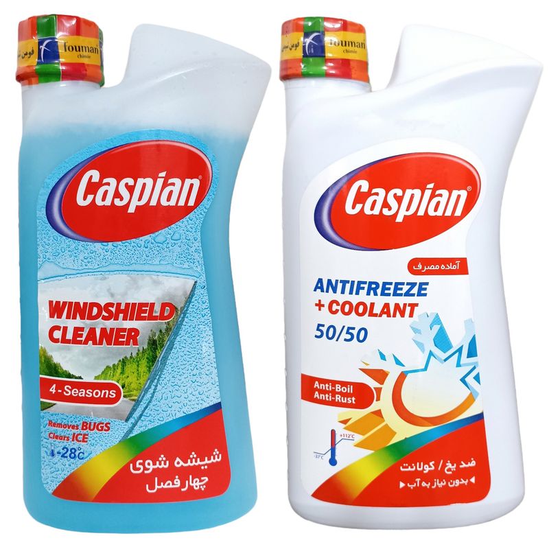 ضدیخ و شیشه شوی کاسپین مدل s334 وزن 1 کیلوگرم بسته 2 عددی