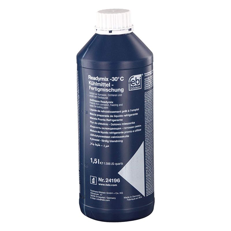 ضدیخ و مایع رادیاتور فبی مدل blue حجم 1.5 لیتر