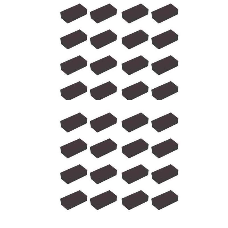 ضربه گیر درب خودرو قطعه سازان کبیر مدل zar black 746 مجموعه 32 عددی