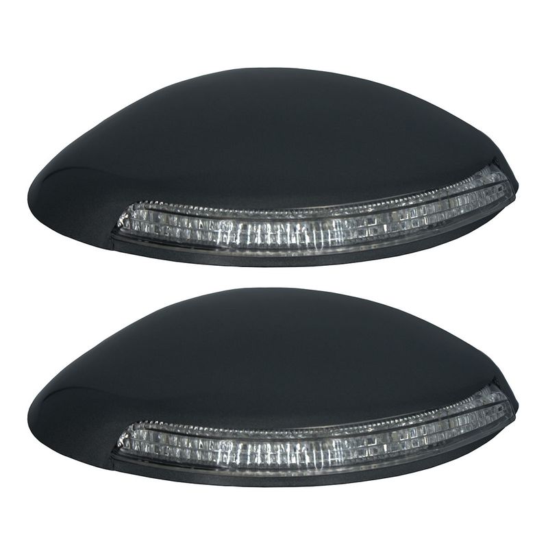 فلاپ آینه چراغ دار مشکی خودرو مدل b r مناسب برای پژو 206 بسته 2 عددی