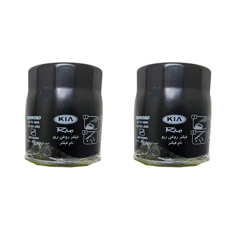 فیلتر روغن تام مدل tw67_3 مناسب برای خودرو کیا ریو 1500cc بسته دو عددی
