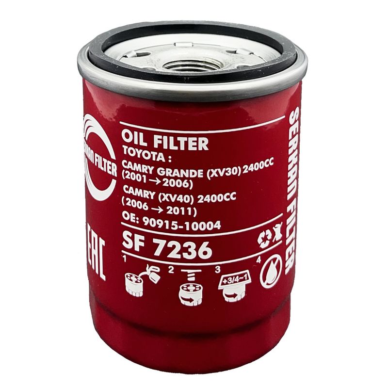 فیلتر روغن سرکان مدل 10004 90915 مناسب برای تویوتا کمری 2400cc و کمری گرند 2400cc