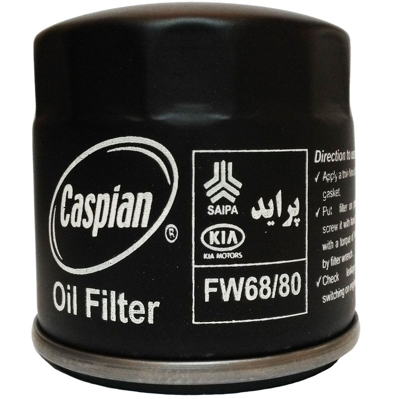 فیلتر روغن کاسپین مدل fw68_80 مناسب برای پراید 111