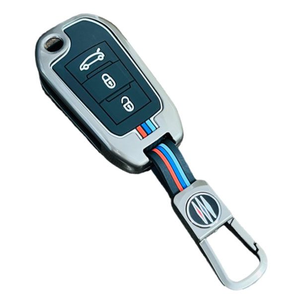 قاب ریموت و جاسوییچی فلزی خودرو چیکال مدل p 838 مناسب برای تارا