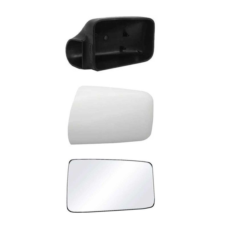 قاب و فلاپ آینه جانبی و شیشه راست قطعه سازان کبیر مدل ghb parsold3010302 r مناسب برای پژو پارس قدیم