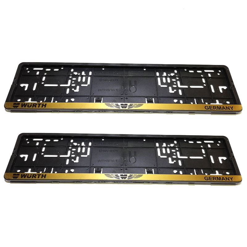 قاب پلاک خودرو قطعه سازان کبیر مدل ghb allgold 1030100 مجموعه 2 عددی