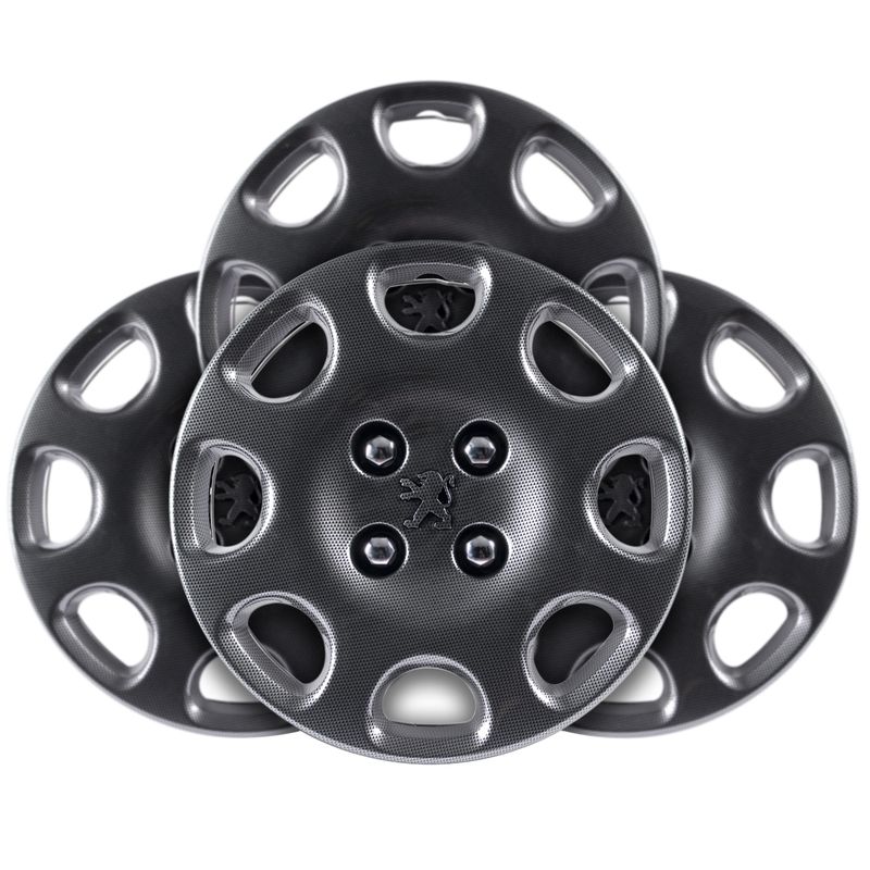 قالپاق چرخ استیلا مدل carbon سایز 14 اینچ مناسب برای پژو 206