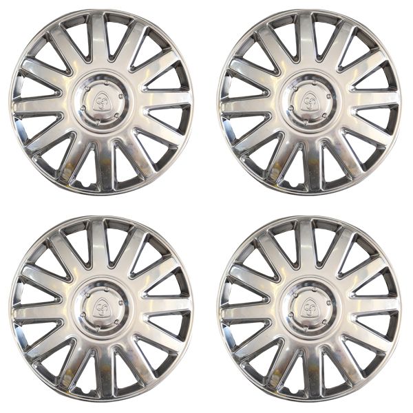 قالپاق چرخ مدل lion steel1 سایز 13 اینچ مناسب برای پراید بسته 4 عددی