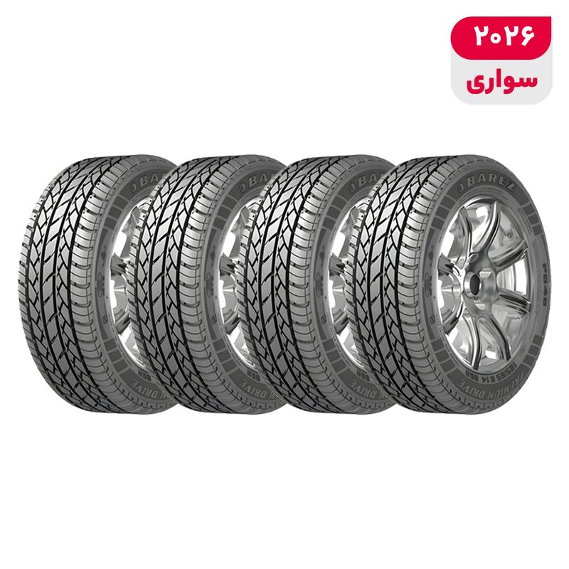 لاستیک خودرو بارز مدل p648 سایز 13 _ 65 _ 165 میلی‌متر تولید سال 2026   4 حلقه