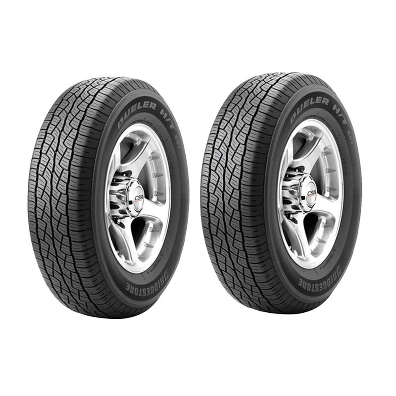 لاستیک خودرو بریجستون مدل dueler h_t 687 سایز 16 _ 70 _ 225 میلی‌متر تولید سال 2025   2 حلقه
