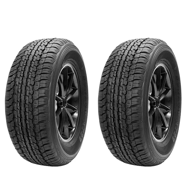 لاستیک خودرو دانلوپ تایر مدل grandtrek at22 سایز 18 _ 60 _ 285 تولید سال 2025 2 حلقه