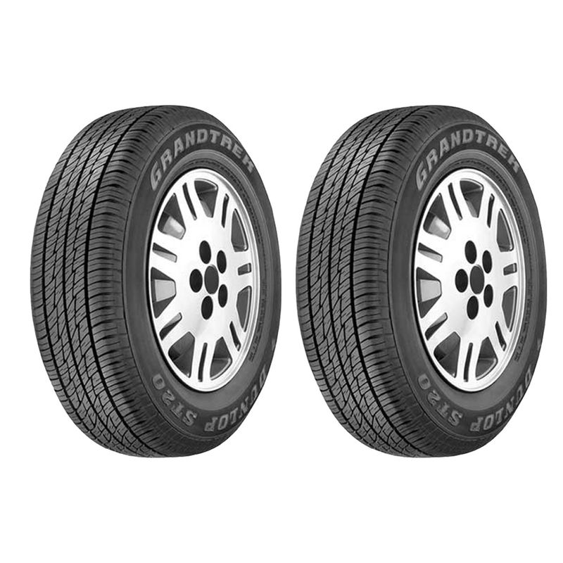 لاستیک خودرو دانلوپ مدل grand treck st20 سایز 215_65r16   دو حلقه