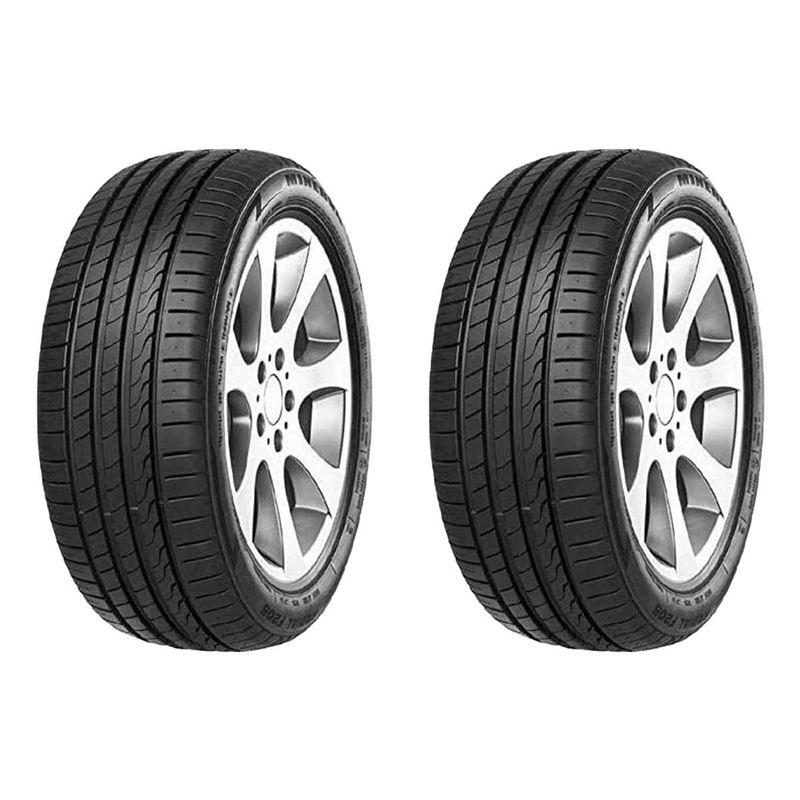 لاستیک خودرو مینروا مدل f205 سایز 225_45r18   دو حلقه