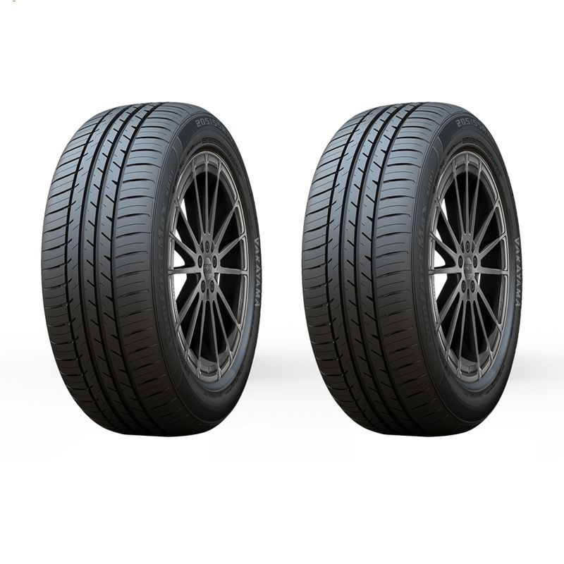لاستیک خودرو واکایاما مدل akita سایز 14 _ 60 _ 205 میلی‌متر تولید سال 2025   2 حلقه