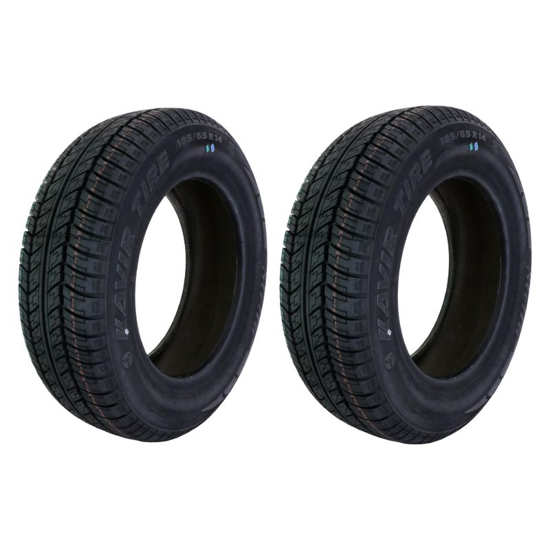 لاستیک خودرو کویر تایر مدل kb14 سایز 185_65r14   دو حلقه