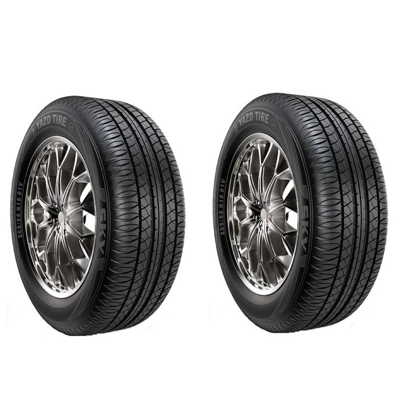 لاستیک خودرو یزد تایر مدل sky سایز 205_55r16   دو حلقه
