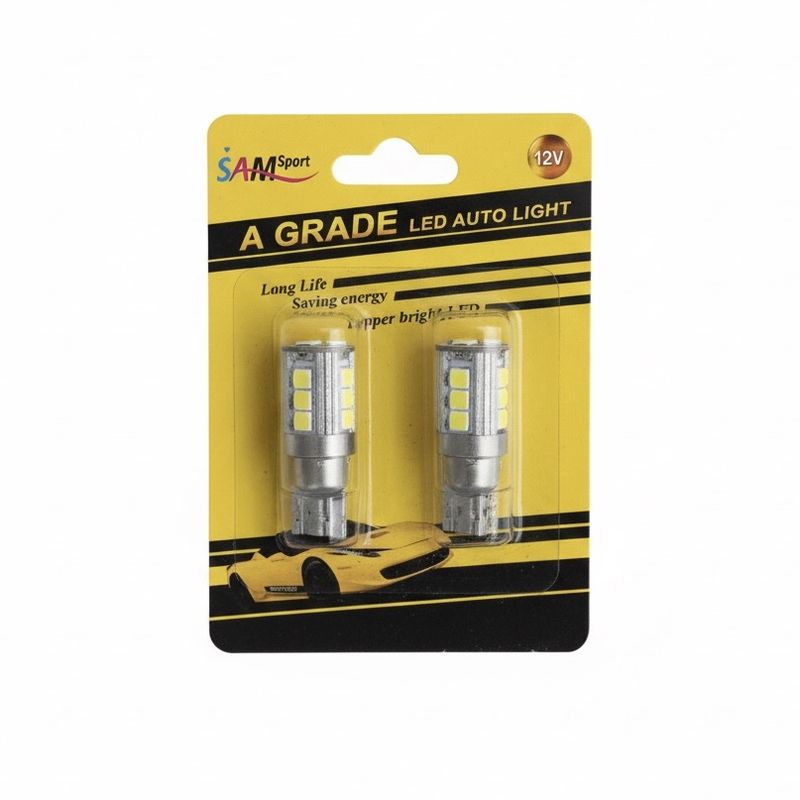 لامپ ال ای دی خودرو سام مدل cree15 پایه آریایی بسته دو عددی