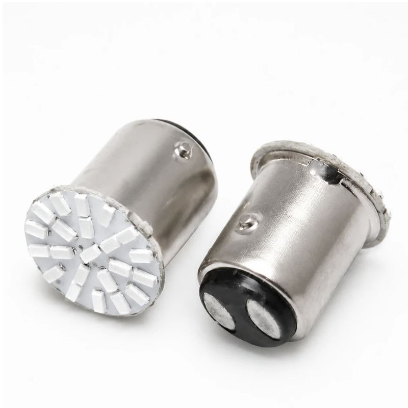 لامپ ال ای دی خودرو سام مدل فندقی 22smd کد r2 پایه دوکنتاکت مجموعه دو عددی