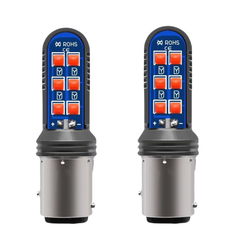 لامپ ترمز خودرو اچ اف دی مدل 12smd بسته دو عددی
