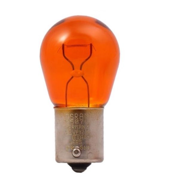 لامپ خودرو اسرام مدل py 21w 12v 7507 بسته دو عددی