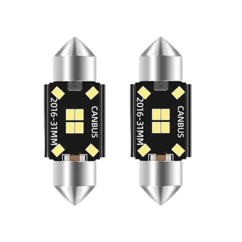 لامپ فشنگی سقف خودرو تایپر مدل 8smd w31 بسته دو عددی