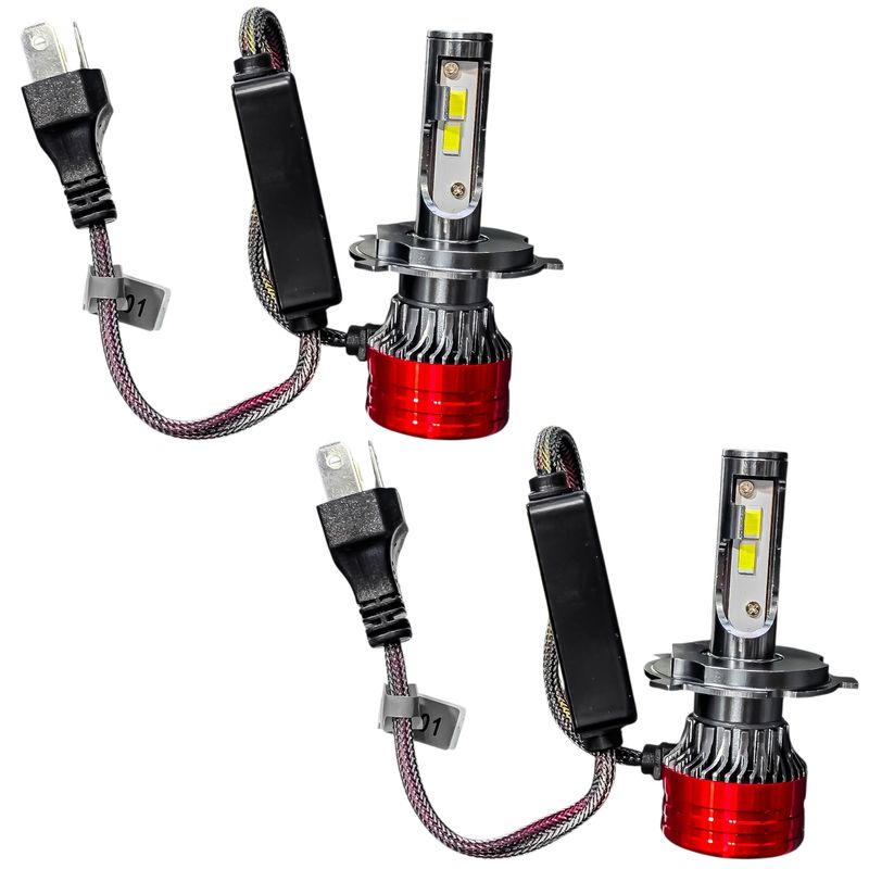 لامپ هدلایت خودرو تک حالته بست یدک مدل f55 pro پایه h4 بسته ۲ عددی