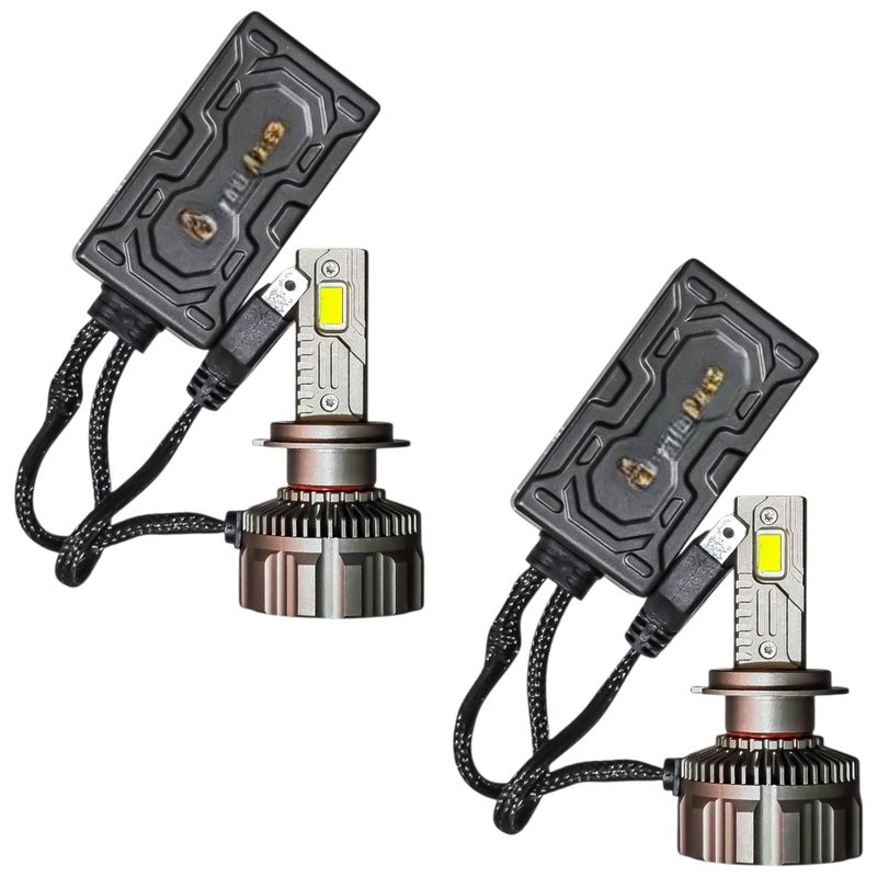 لامپ هدلایت چراغ جلو تک حالته بست یدک مدل یخی کد x11 پایه h7 بسته ۲ عددی