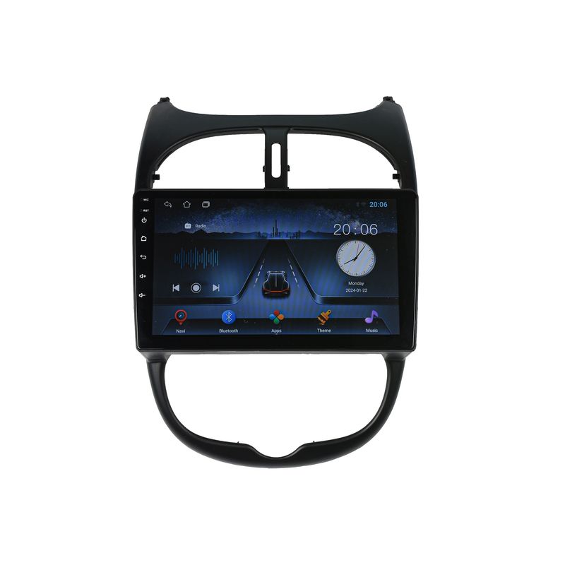 مانیتور خودرو کاروین مدل s800 با برد ts مناسب برای 206