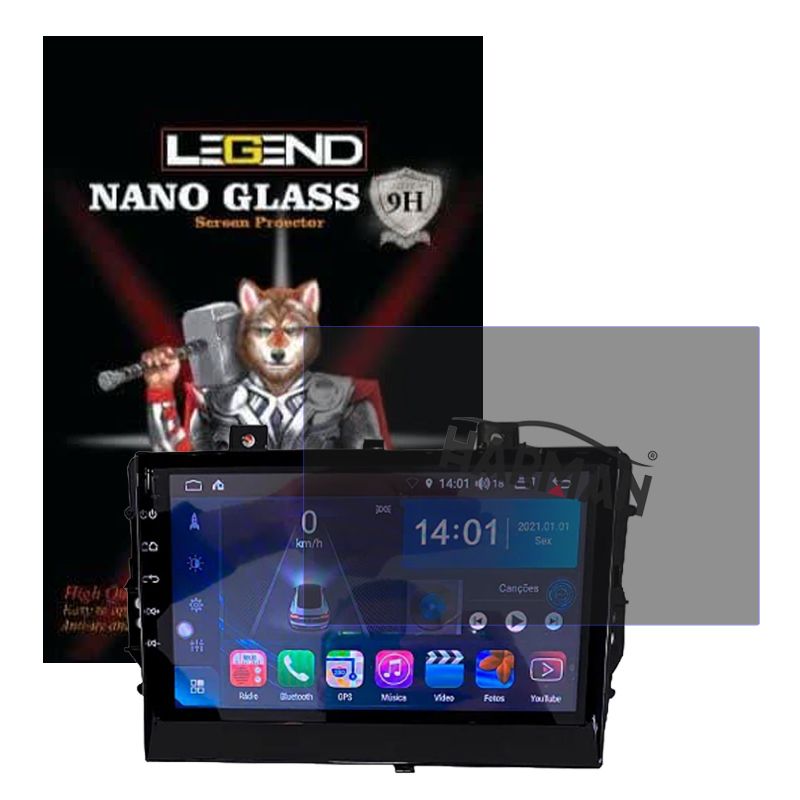محافظ صفحه نمایش مانیتور خودرو لجند مدل نانو m مناسب برای مانیتور x22 pro