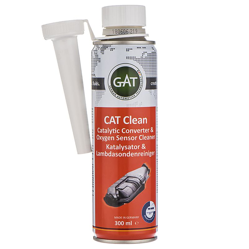 محلول تمیز کننده سنسور اکسیژن و مبدل کاتالیزور خودرو گات مدل cat clean 620732 حجم 300 میلی لیتر