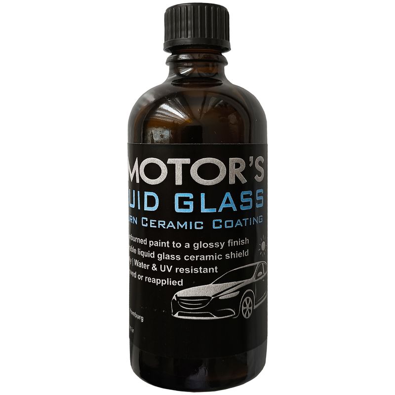 محلول سرامیک رفع آفتاب سوختگی خودرو ام موتورز مدل  liquid glass g8 حجم 80 میلی لیتر