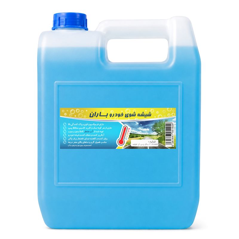 محلول شیشه شوی خودرو بـاران کد garm حجم 3400 میلی لیتر