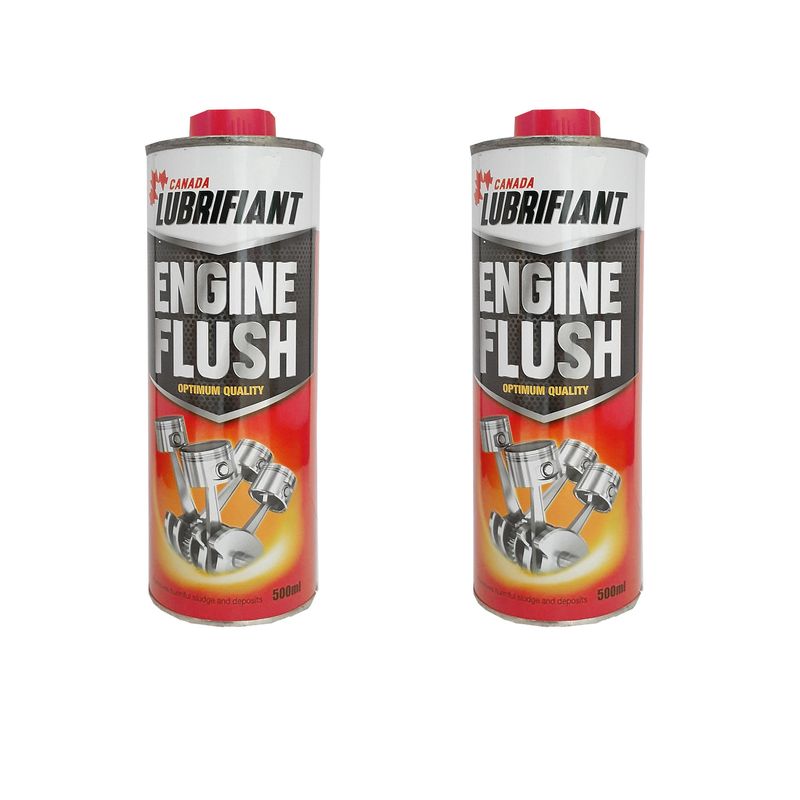 محلول موتور شوی کانادا لوبریفنت مدل engine flush حجم 500 میلی لیتر بسته دو عددی