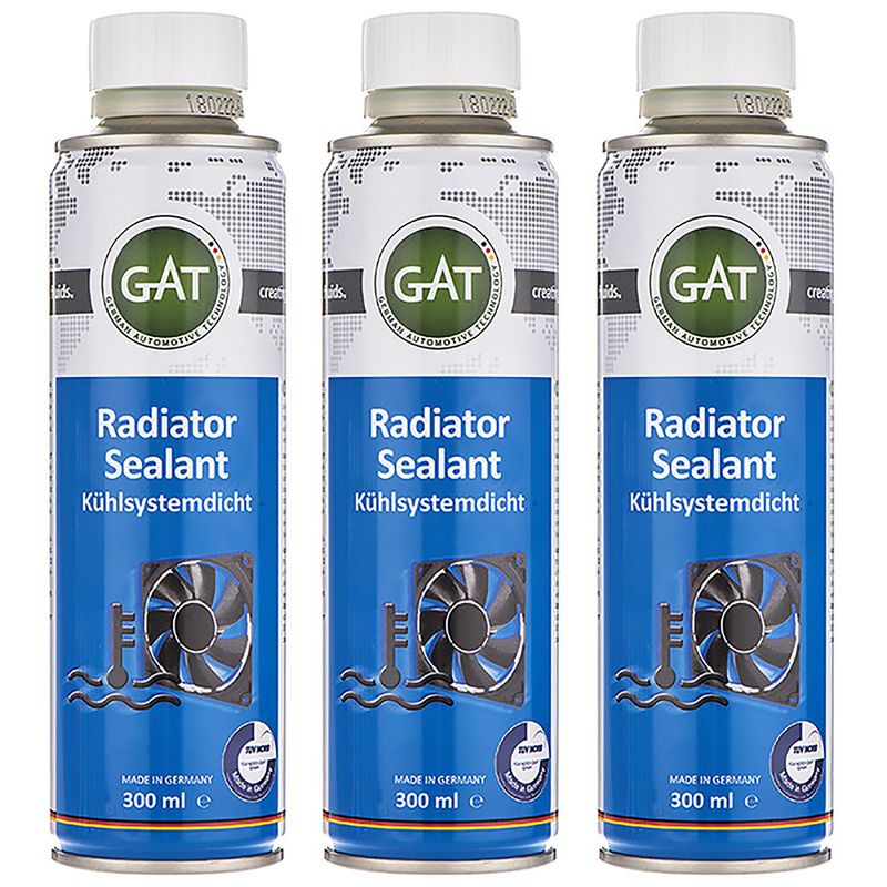 محلول نشتگیر رادیاتور خودرو گات مدل radiator sealant 62011 حجم 300 میلی لیتر مجموعه 3 عددی