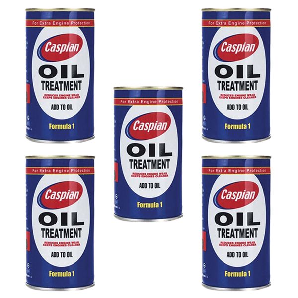 مکمل روغن موتور خودرو کاسپین مدل formula 1 حجم 300 میلی لیتر بسته 5 عددی