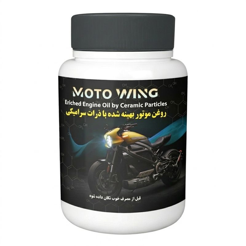 مکمل روغن موتور موتورسیکلت موتو وینگ مدل mw 14043
