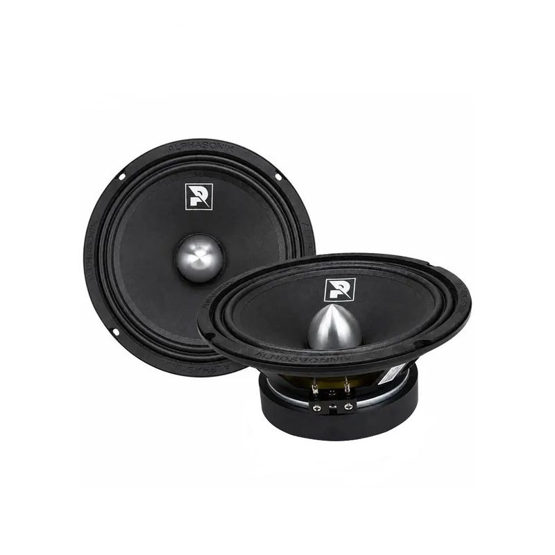 میدرنج پشت خودرو آلفاسونیک مدل psw 8020 سایز 8 اینچ بسته 2 عددی