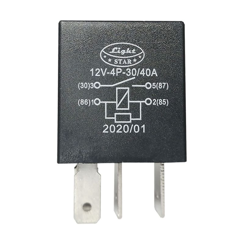 میکرو رله 30_40 آمپر لایت استار مدل r.m.12v.4p.30_40a